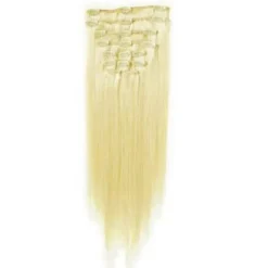 FashionGirl24 Etusivu|Clip-On - 40cm-40 cm Clip-On hiustenpidennykset, platinanvaalea 60#