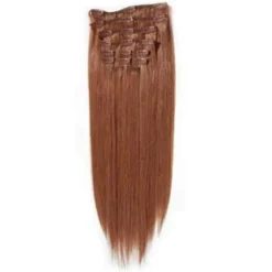 Hair Extensions Etusivu|Clip-On - 40cm-40 cm Clip-On hiustenpidennykset, punainen 33#