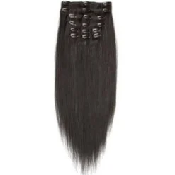 FashionGirl24 Etusivu|Clip-On - 40cm-40 cm Clip-On hiustenpidennykset, syvämusta 1B#