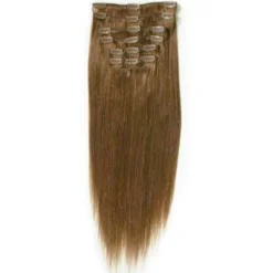 Hair Extensions Etusivu|Clip-On - 40cm-40 cm Clip-On hiustenpidennykset, ruskea 6#