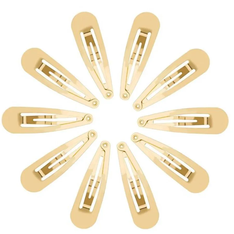 FashionGirl Etusivu|Hiussoljet-12 kpl. Metalliset hiukset soljet - kulta