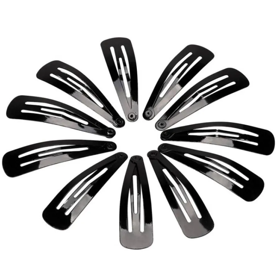FashionGirl24 Etusivu|Hiussoljet-12 kpl. Metalliset hiukset soljet - musta