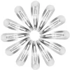 FashionGirl Merkit|Etusivu-12 kpl. Metalliset hiukset soljet - hopea