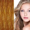 FashionGirl Etusivu|Glitter Extensions-Bling Hopea glitter hiustenpidennykset 100 kpl glitter hiuslankoja 80 cm - Kulta