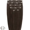 FashionGirl Etusivu|Synteettiset Hiukset-Clip on hair extensions #4 Chocolate Brown - 7 pieces - 60 cm | Gold24