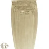 FashionGirl Etusivu|Synteettiset Hiukset-Clip on hair extensions #24 Golden blonde - 7 pieces - 60 cm | Gold24