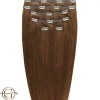 FashionGirl Etusivu|Synteettiset Hiukset-Clip on hair extensions #12 Light Golden Brown - 7 pieces - 50 cm | Gold24