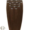 FashionGirl Etusivu|Synteettiset Hiukset-Clip on hair extensions #6 Brown - 7 pieces - 60 cm | Gold24