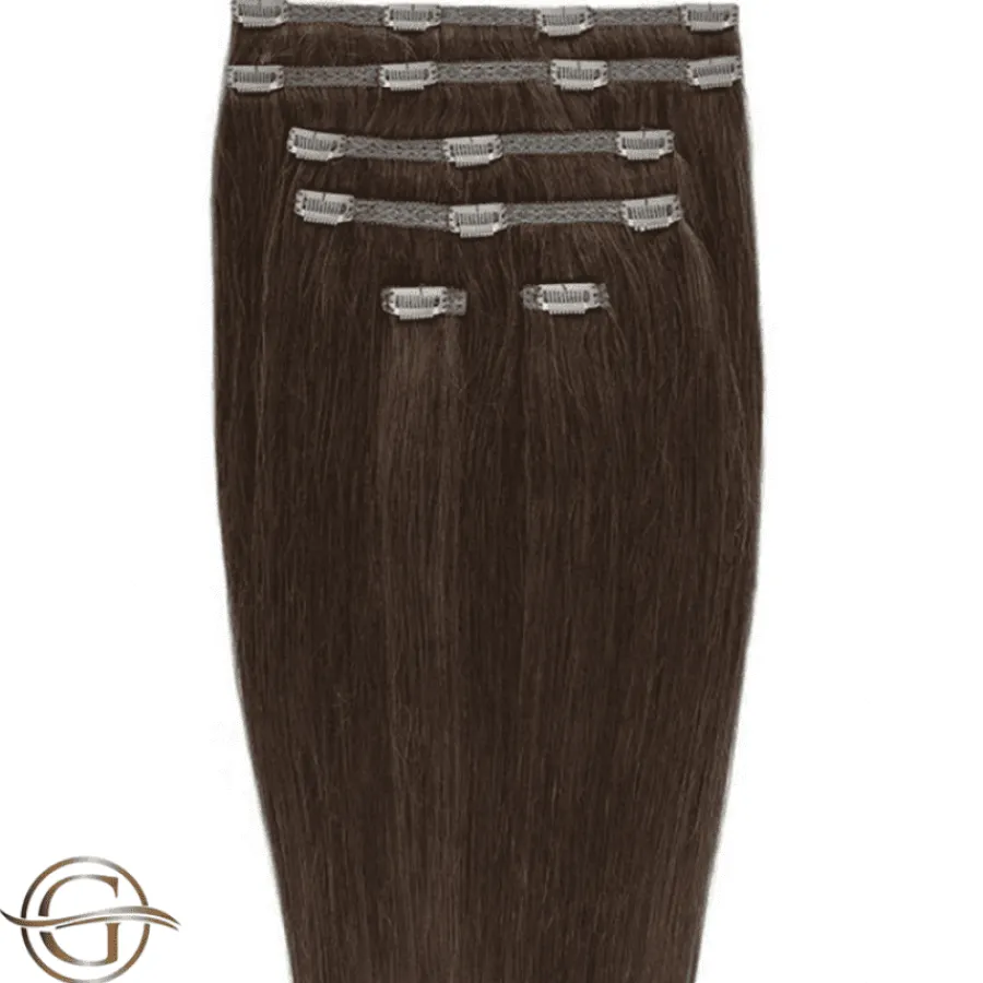 FashionGirl Etusivu|Synteettiset Hiukset-Clip on hair extensions #33 Copper brown - 7 pieces - 60 cm | Gold24