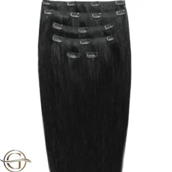 FashionGirl Etusivu|Synteettiset Hiukset-Clip on hair extensions #1 Black - 7 pieces - 60 cm | Gold24