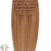 FashionGirl Etusivu|Synteettiset Hiukset-Clip on hair extensions #30 Dark Copper Brown - 7 pieces - 60 cm | Gold24