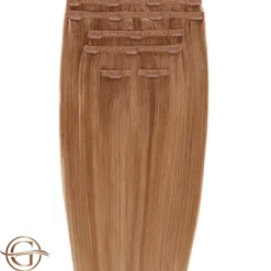FashionGirl Etusivu|Synteettiset Hiukset-Clip on hair extensions #30 Dark Copper Brown - 7 pieces - 60 cm | Gold24