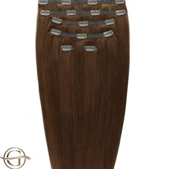 FashionGirl Etusivu|Synteettiset Hiukset-Clip on hair extensions #6 Brown - 7 pieces - 50 cm | Gold24