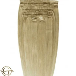 FashionGirl Etusivu|Synteettiset Hiukset-Clip on hair extensions #27 Medium Golden Blonde - 7 pieces - 60 cm | Gold24