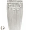 FashionGirl Etusivu|Synteettiset Hiukset-Clip on hair extensions #88A Grey - 7 pieces - 60 cm | Gold24