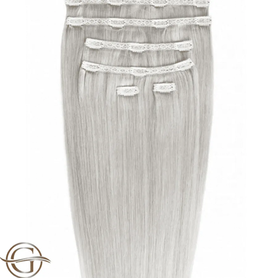 FashionGirl Etusivu|Synteettiset Hiukset-Clip on hair extensions #88A Grey - 7 pieces - 60 cm | Gold24