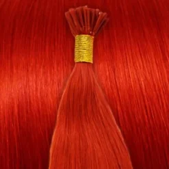 Hair Extensions Etusivu|Cold Fusion/micro Ring -pidennykset-Cold Fusion -pidennykset 50cm, kirkaanpunainen