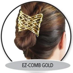 Hair Accessories Etusivu|Hiuskorut-EZ Combs -kampauskoriste, kultainen