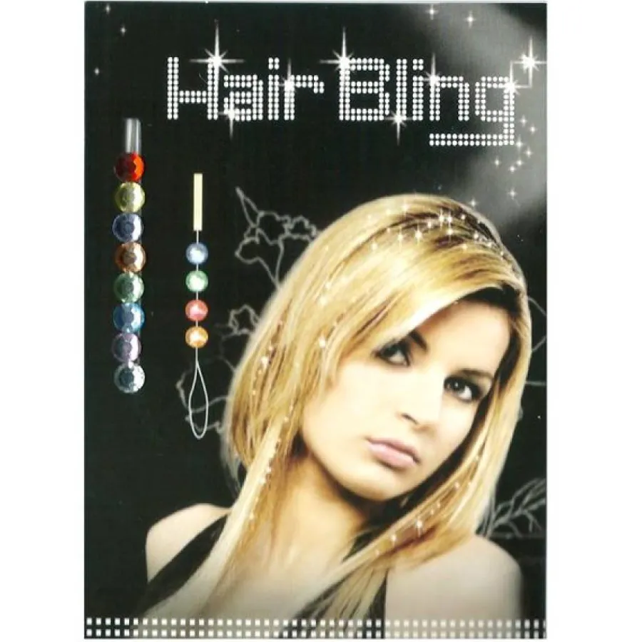 New Products Etusivu|Hiuskorut-Hair Bling - 8 Värillistä Hiustimanttia