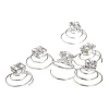 Hair Accessories Etusivu|Häät Hiustarvikkeet-Hair Spinners - Kristalli Timantit - 6 kpl