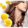 Hair Accessories Etusivu|Papiljotit Ja Kihararullat-Hair Sponge Curler -kiharruspallot, 6kpl, keltainen