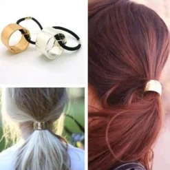 Hair Accessories Etusivu|Hiusasusteet Ja -koristeet-Haircuff - metallinen ponihännänpidike, kulta/hopea