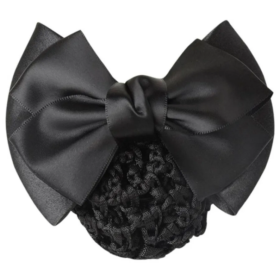FashionGirl24 Etusivu|Hair Bows-Hiusverkko rusetilla - Musta