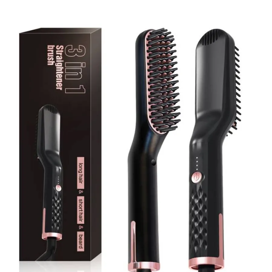 FashionGirl Etusivu|Sale-3-in-1 sileä harja hiuksille ja parta-unisexille