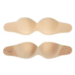 FashionGirl24 Etusivu|Itsestään Kiinnityvät Rintaliivit-Itsestään kiinnittyvät rintaliivit, jotka jatkuvat kylkiin asti - Beige