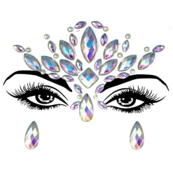 FashionGirl24 Etusivu|Kasvokorut-Kasvokorut - Valaisevat kasvojen korut strasseilla/diamanteilla (YJ-01)
