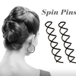 Hair Accessories Etusivu|Kierrepinnit-Kierrepinni, 2kpl, musta