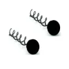 Hair Accessories Etusivu|Kierrepinnit-Kierrepinni, 2kpl, musta varsi, musta helmi