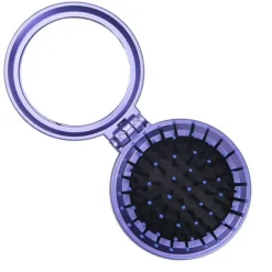New Products Etusivu|Meikkitarvikkeet-Kompakti Taskupeili Harjalla - Lila