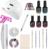 FashionGirl Etusivu|Nail Art - Kynsien Koristelu-Kynsien Aloituspakkaus - Pro Geelilakkasarja 80W Kynsienkuivaimella, jossa on näyttö, värit ja tarvikkeet (CA-01 Limited Edition)