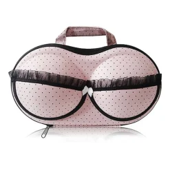 Misc Etusivu|Rintaliivitarvikkeet-Matkapussi Rintaliiveille - Polka dot, Vaaleanpunainen