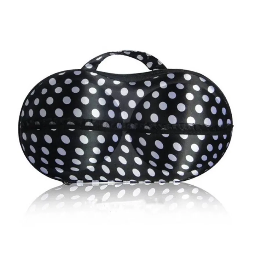 Misc Etusivu|Rintaliivitarvikkeet-Matkapussi Rintaliiveille - Polka dot, Mustavalkoinen