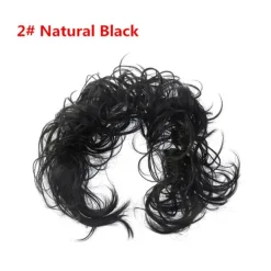 FashionGirl Etusivu|Hair Ties -hiuslenkit-Messy Curly Hiuspulla #2 - Luonnollinen musta