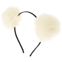 FashionGirl Etusivu|Hiuspannat-Ombre POM POM Hairband - Ivory