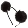 FashionGirl Etusivu|Hiuspannat-OMBRE POM POM Hairband - musta