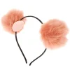 FashionGirl Etusivu|Hiuspannat-OMBRE POM POM POM Hairband - Peach