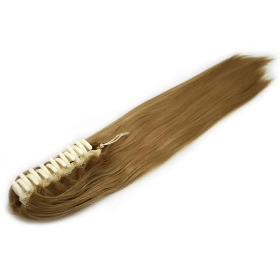 Hair Extensions Etusivu|Clip-on Ponihännät-Ponihäntä Hiuslisäke, Suora - Keskivaalea #27