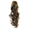 Hair Extensions Etusivu|Clip-on Ponihännät-Ponihäntä/kampaushiuslisäke, kihara, vaaleanruskea 6#