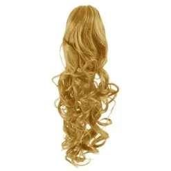 Hair Extensions Etusivu|Clip-on Ponihännät-Ponihäntä/kampaushiuslisäke, kihara, keskivaalea 27#