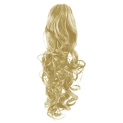 Hair Extensions Etusivu|Clip-on Ponihännät-Ponihäntä/kampaushiuslisäke, kihara, vaalea/blond 613#
