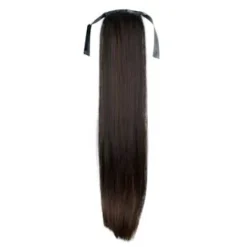 Hair Extensions Etusivu|Clip-on Ponihännät-Ponihäntä/kampaushiuslisäke, suora, tummanruskea 2#