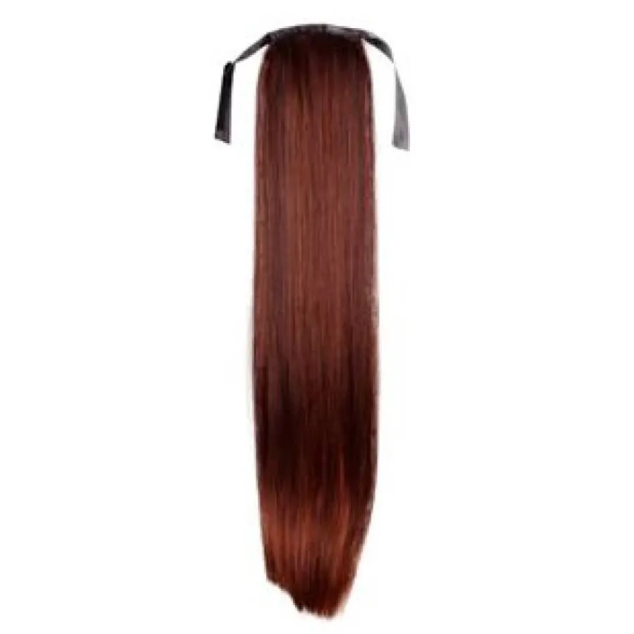 Hair Extensions Etusivu|Clip-on Ponihännät-Ponihäntä/kampaushiuslisäke, suora, punainen 33#
