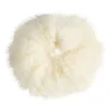 Misc Etusivu|Hiusdonitsit-Ponnari karvalla - Tekokarva Scrunchie-hiuslenkit , Valkoinen