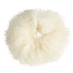 Misc Etusivu|Hiusdonitsit-Ponnari karvalla - Tekokarva Scrunchie-hiuslenkit , Valkoinen