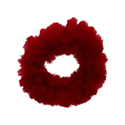 FashionGirl24 Etusivu|Hiusdonitsit-Ponnari Karvalla  - Tekokarva Scrunchie-hiuslenkki , Punainen