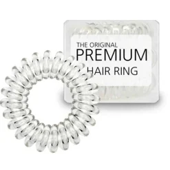 Hair Accessories Etusivu|Elastiset Puhelinjohtoponnarit-Premium Spiral -hiuslenkit 3kpl, Clear